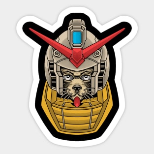 neko gundam Sticker